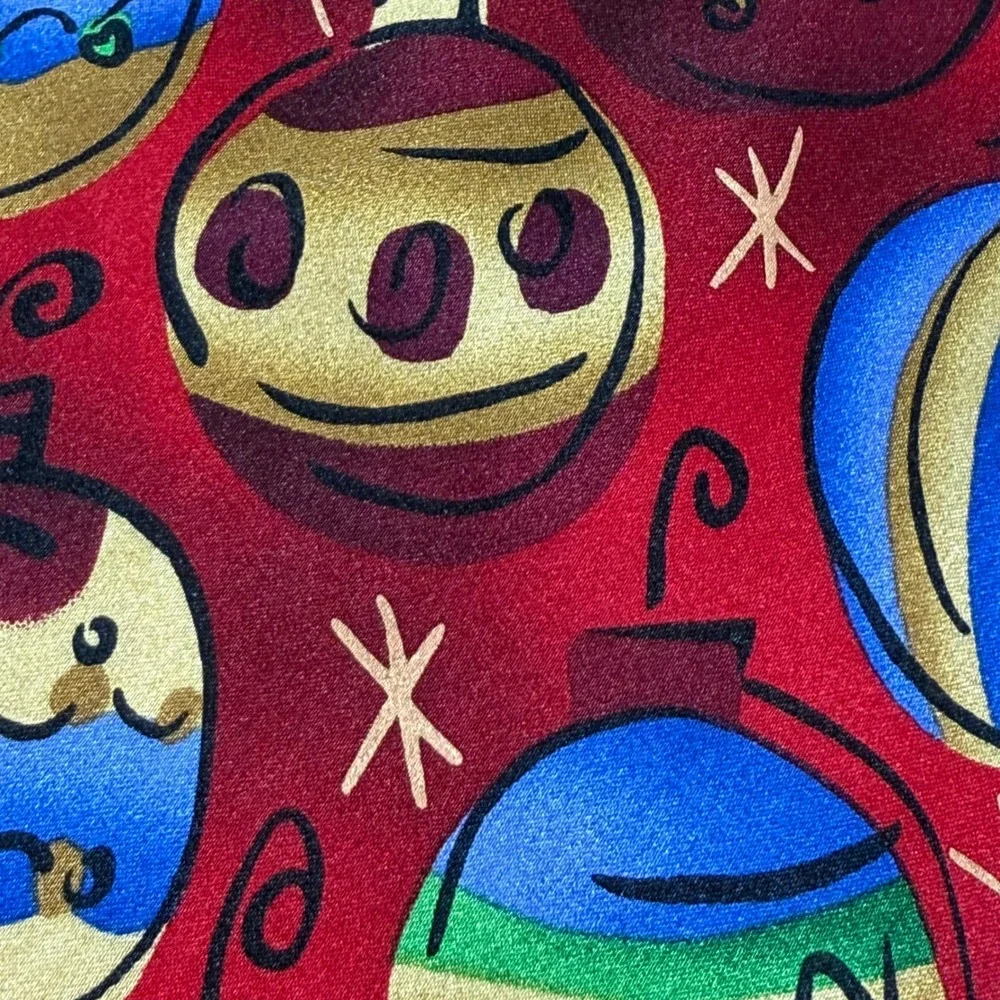 J. Garcia Creme de Menthe Hangover Vintage Silk Holiday Ornaments X Long 3.75x63